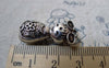 Accessories - 5 Pcs Of Antique Silver 3D Filigree Heart Girl Doll Pendants Charms 11x29mm A6373