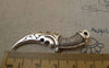 Accessories - 5 Pcs Of Antique Silver 3D Knife Charms 14x47mm A7471