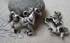 Accessories - 5 Pcs Of Antique Silver Horse Pendants Charms 27x32mm A6381