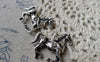 Accessories - 5 Pcs Of Antique Silver Horse Pendants Charms 27x32mm A6381