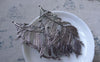 Accessories - 5 Pcs Of Antique Silver Huge Feather Charms 41x86mm A7645
