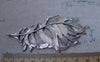 Accessories - 5 Pcs Of Antique Silver Huge Feather Charms 41x86mm A7645