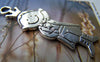 Accessories - 5 Pcs Of Antique Silver Prince Charms Pendants Double Sided 17x48mm A1528