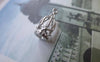 Accessories - 5 Pcs Of Matte White Gold Tone 3D Bird Cage Charms Pendants 7x15mm A7682