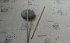 Accessories - 5 Pcs Of Platinum White Gold Tone Brass Retro Solid Hair Stick Bun Stick 3x120mm A5569