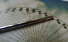 Accessories - 5 Pcs Of Platinum White Gold Tone Brass Retro Solid Hair Stick Bun Stick 3x120mm  A5569