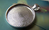 Accessories - 5 Pcs Of Shiny Silver Round Cameo Cabochon Base Settings Match 25mm Cameo A4761