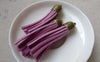 Accessories - 5 Pcs Of Square Faux Suede Fuchsia Leather Tassel With Brass Bead Caps A6648
