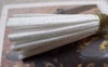 Accessories - 5 Pcs Of Square Faux Suede White Leather Tassel With Brass Bead Caps A6647