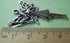 Accessories - 5 Pcs Of Tibetan Silver Antique Silver Fairy Pendants Charms 39x51mm A1381