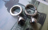 Accessories - 5 Sets Of Platinum Tone Brass Ring Cord Clasp 14x38mm A7689