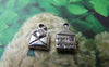 Accessories - 50 Pc Of Antique Silver Heart Mail Charms 6x10mm A1303