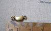 Accessories - 50 Pcs Antique Bronze Crescent Moon Connector Charms 6x15mm A5211