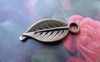 Accessories - 50 Pcs Antique Bronze Leaf Charms 10x24mm A7599