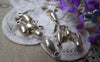 Accessories - 50 Pcs Antique Silve Fat Tear Drop Teardrop Charms 5x9mm A970