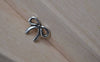 Accessories - 50 Pcs Antique Silver Bow Tie Bowtie Knot Charms 8x10mm A7806