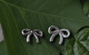 Accessories - 50 Pcs Antique Silver Bow Tie Bowtie Knot Charms 8x10mm A7806