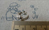 Accessories - 50 Pcs Antique Silver Heart Wing Filigree Charms 11x12mm A6527