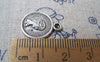 Accessories - 50 Pcs Antique Silver Queen Coin Round Charms 15mm A4758