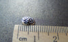 Accessories - 50 Pcs Antique Silver Rondelle Oval Flower Beads 6x8mm A1619