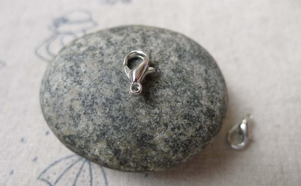 Accessories - 50 Pcs Antique Silver Tone Parrot Lobster Clasps 10mm A6854