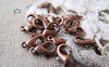 Accessories - 50 Pcs Antiqued Copper Brass Lobster Clasp 10mm A4132