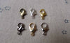 Accessories - 50 Pcs Bronze Silver Gold Gunmetal Platinum Iron Lobster Claw Clasps 5x12mm