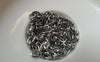 Accessories - 50 Pcs Chrome Color Steel Precut Oval Extension Chain Link 5x7mm A6269