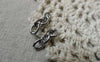 Accessories - 50 Pcs Chrome Color Steel Precut Oval Extension Chain Link 5x7mm A6269