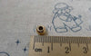 Accessories - 50 Pcs Gold Coated CCB Plastic 3D Large Hole Ball Beads 6mm A6689