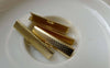 Accessories - 50 Pcs Gold Ribbon Ends Clamps Fasteners Clasps 30mm A6186