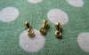 Accessories - 50 Pcs Gold Tone Small Tear Drop Teardrop Charms 3x7mm A2820