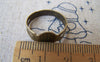 Accessories - 50 Pcs Of Antique Bronze Adjustable Ring Bases With 8mm Pad A2361