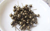 Accessories - 50 Pcs Of Antique Bronze Brass Ball Post Ear Stud Findings 5mm A3587