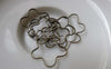 Accessories - 50 Pcs Of Antique Bronze Brass Plum Flower Rings 19mm A6287