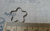 Accessories - 50 Pcs Of Antique Bronze Brass Plum Flower Rings 19mm A6287