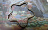 Accessories - 50 Pcs Of Antique Bronze Brass Plum Flower Rings 25mm A6288