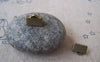 Accessories - 50 Pcs Of Antique Bronze Brass Ribbon Ends Clamps Fasteners Clasps 10mm A2132