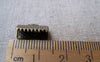 Accessories - 50 Pcs Of Antique Bronze Brass Ribbon Ends Clamps Fasteners Clasps 13mm A2131