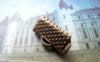 Accessories - 50 Pcs Of Antique Bronze Brass Ribbon Ends Clamps Fasteners Clasps 13mm A2131