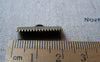 Accessories - 50 Pcs Of Antique Bronze Brass Ribbon Ends Clamps Fasteners Clasps 20mm A2123