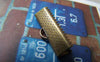 Accessories - 50 Pcs Of Antique Bronze Brass Ribbon Ends Clamps Fasteners Clasps 20mm A2123