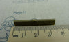 Accessories - 50 Pcs Of Antique Bronze Brass Ribbon Ends Clamps Fasteners Clasps 35mm A5902