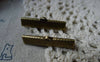 Accessories - 50 Pcs Of Antique Bronze Brass Ribbon Ends Clamps Fasteners Clasps 35mm A5902