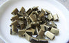 Accessories - 50 Pcs Of Antique Bronze Brass Ribbon Ends Clamps Fasteners Clasps 8mm A2133