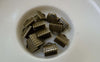 Accessories - 50 Pcs Of Antique Bronze Brass Ribbon Ends Clamps Fasteners Clasps 8mm A7437
