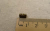 Accessories - 50 Pcs Of Antique Bronze Brass Ribbon Ends Clamps Fasteners Clasps 8mm A7437