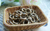 Accessories - 50 Pcs Of Antique Bronze Brass Spring Ring Clasps 6mm A3389