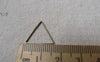 Accessories - 50 Pcs Of Antique Bronze Brass Triangle Rings 15mm A6843