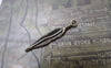 Accessories - 50 Pcs Of Antique Bronze Feather Charms 5x28mm A7223